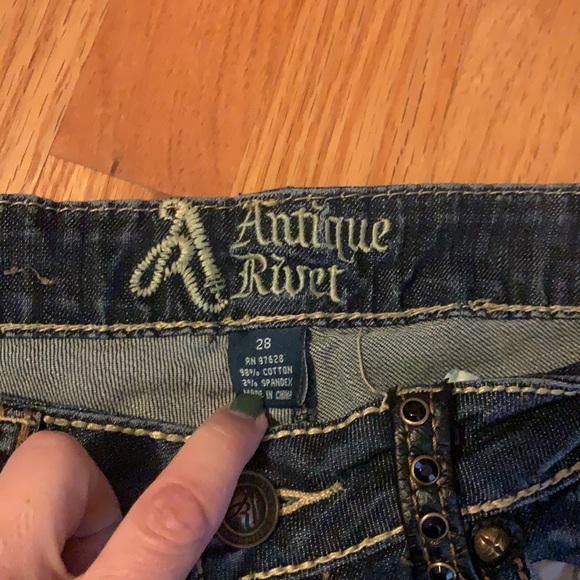 Antique Rivet jeans size 28 - Picture 5 of 8